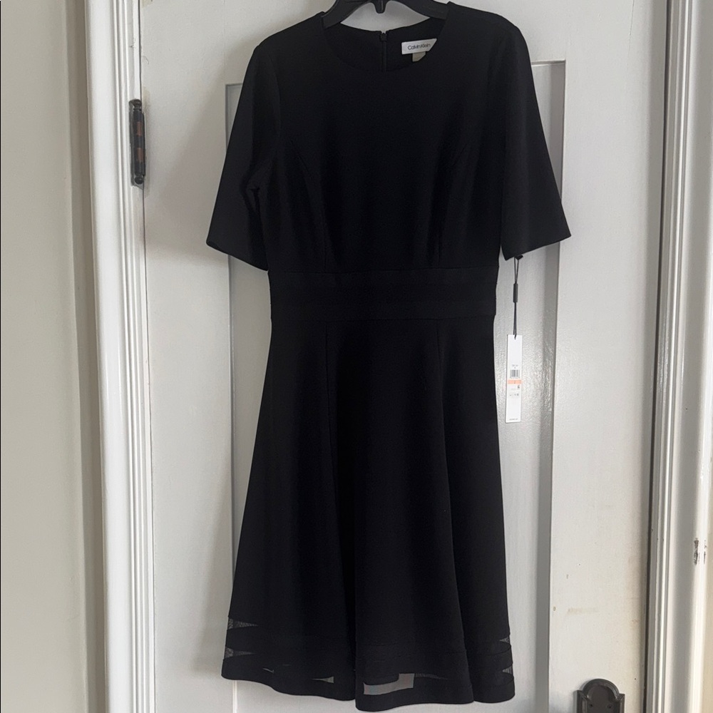 Calvin Klein Classic Black Midi Dress
